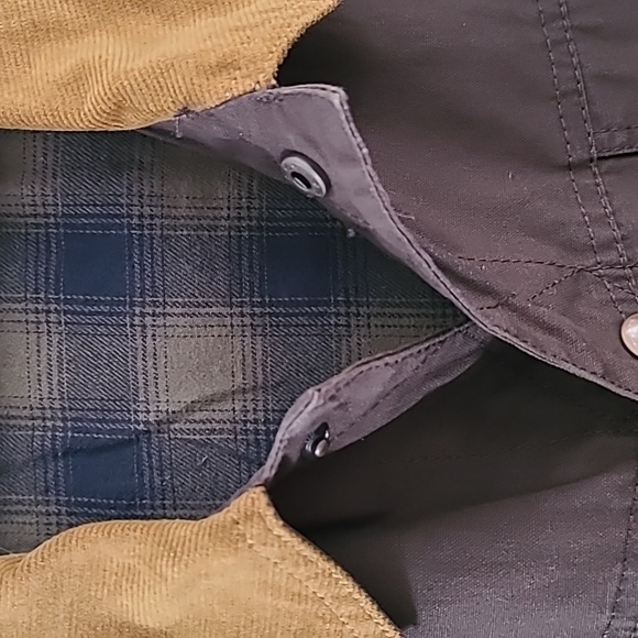 MUTUAL WEAVE MENS BIG & TALL BROWN BUTTON JACKET COAT SIZE XXL - Picture 7 of 15